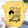 I'm April girl Christ gives me strength melanin t shirt April birthday shirts, a queen was born in April, April afro shirt T shirts for Woman