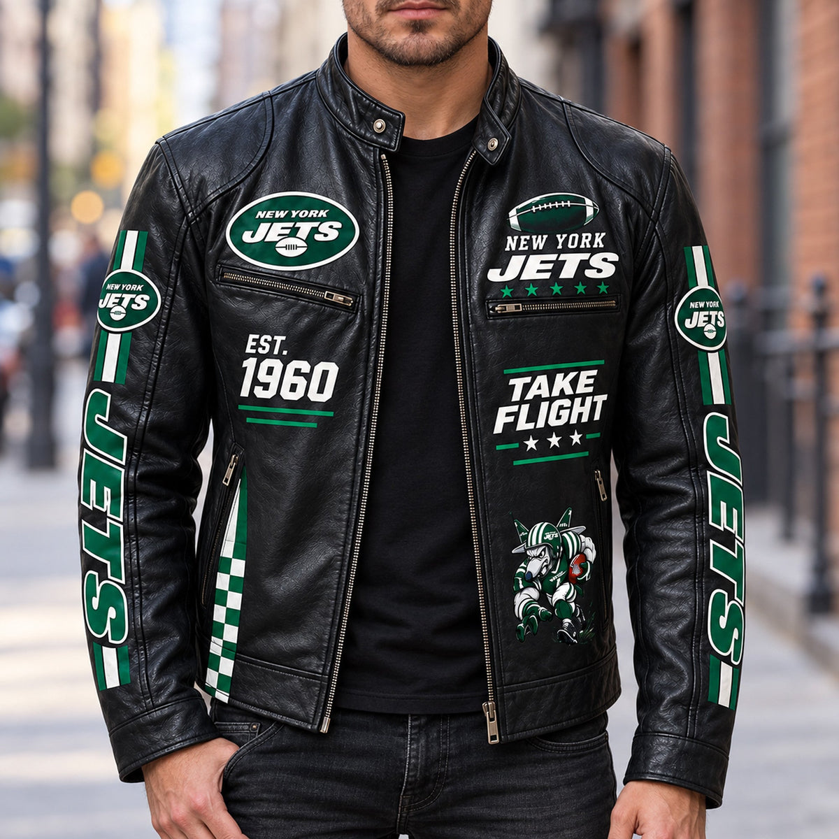 LEATHER JACKET TULT NTH NYJE 1210263