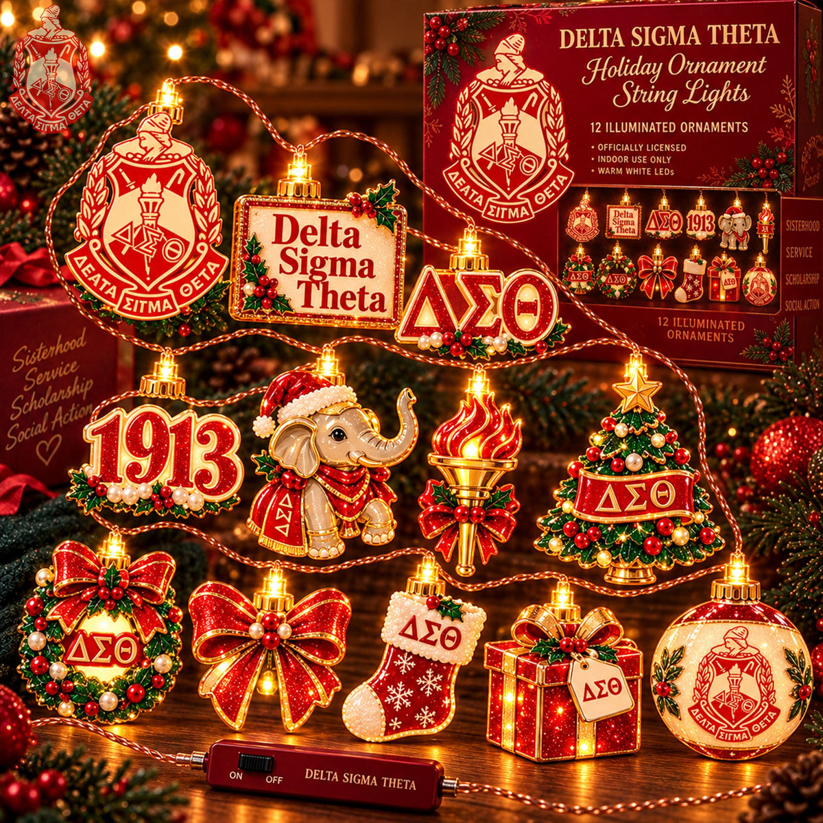 Christmas Ornament String Lights – Festive LED Decorations HANNN TND DST 1510264
