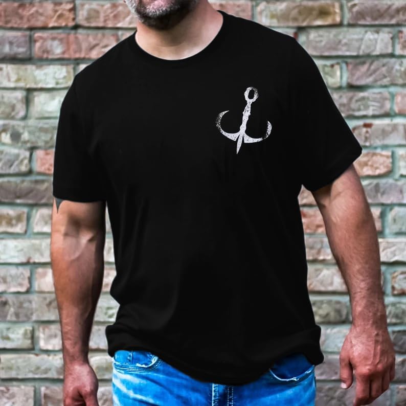 Dad Shirt for Men Christian Fishing Tees Father's Day Tshirt Papa Birthday Gift Short Sleeve Top