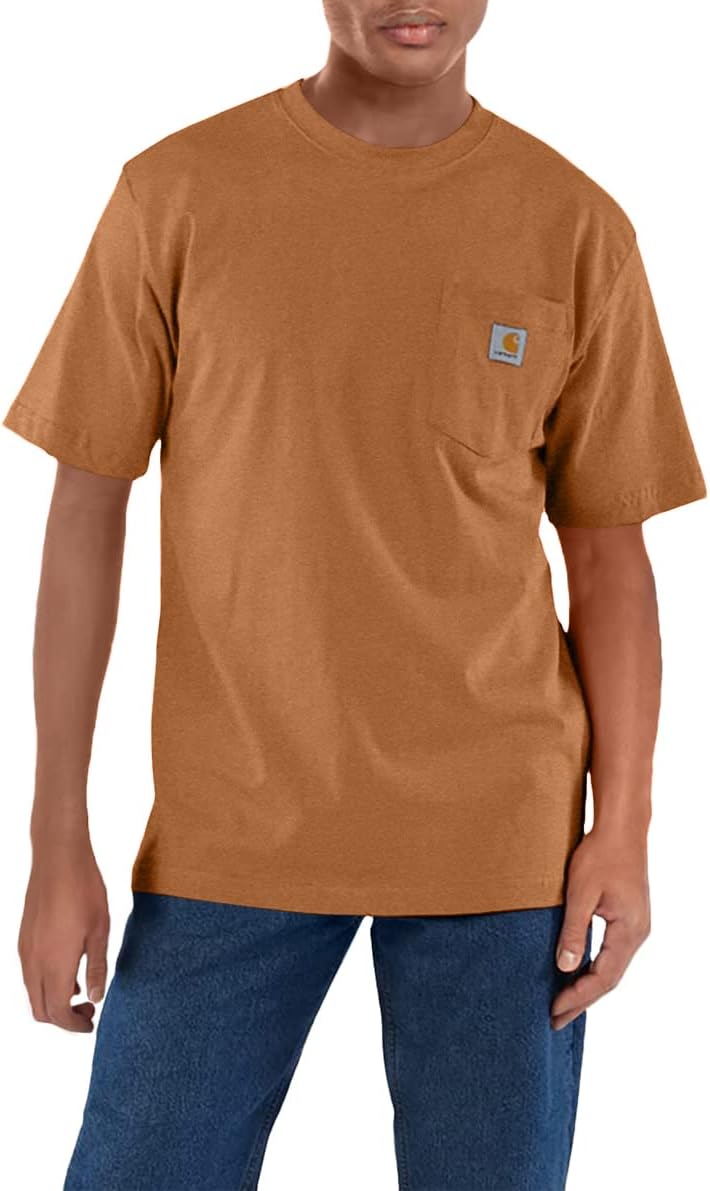 Carhartt Men's Loose Fit Heavyweight Short-Sleeve Pocket