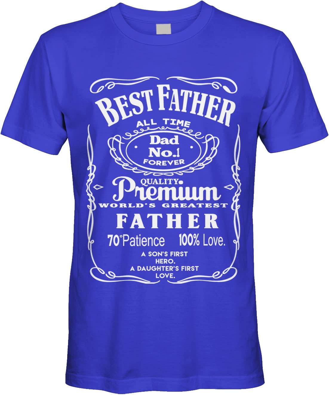 Men's Best Father Premium Dad World's Greatest No.1