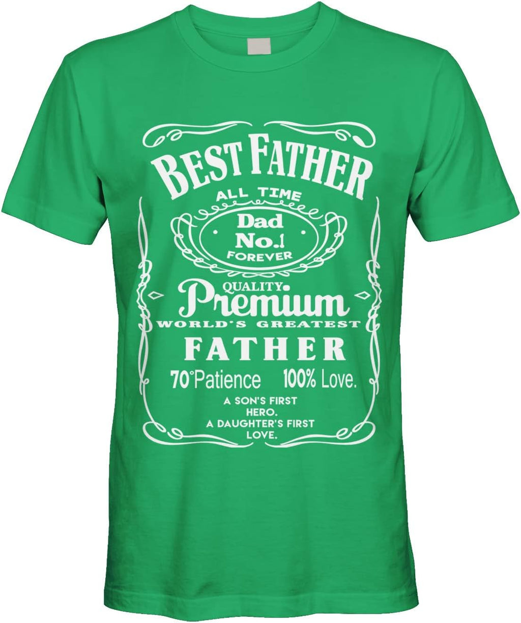Men's Best Father Premium Dad World's Greatest No.1