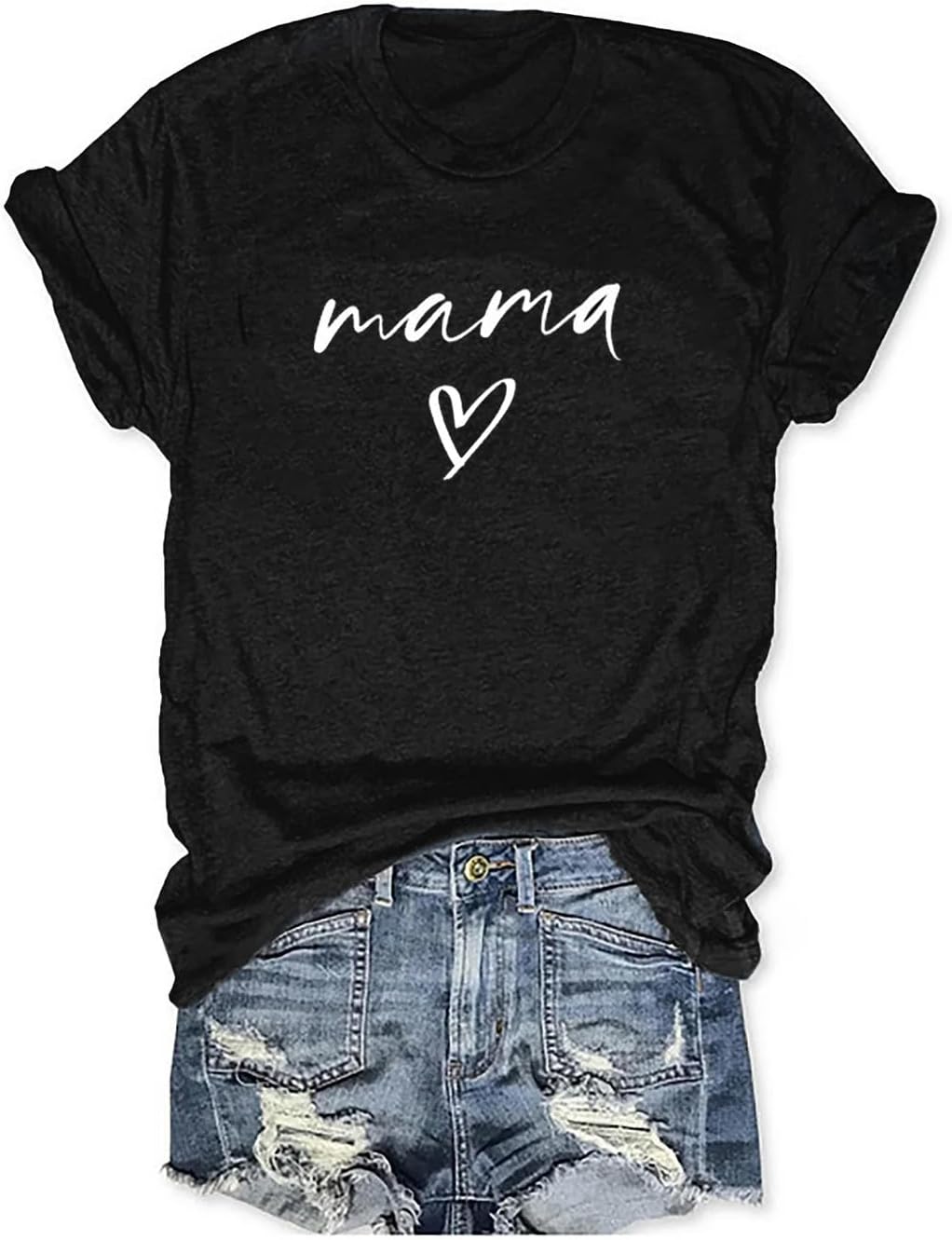 Womens Boy Mama Shirt Casual Letter Printed Boy Mom T-Shirts Short Sleeve Mother's Day Graphic Tee Tops Mother Shirt