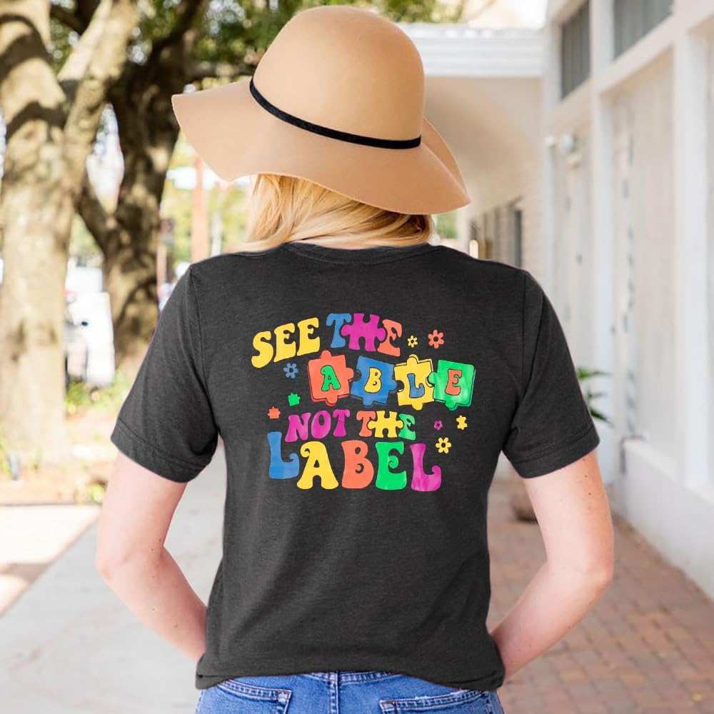 Autism Awareness Shirt Women: Mental Health Awareness Shirts Autism Shirt Special Education Teacher Gifts Tee Tops