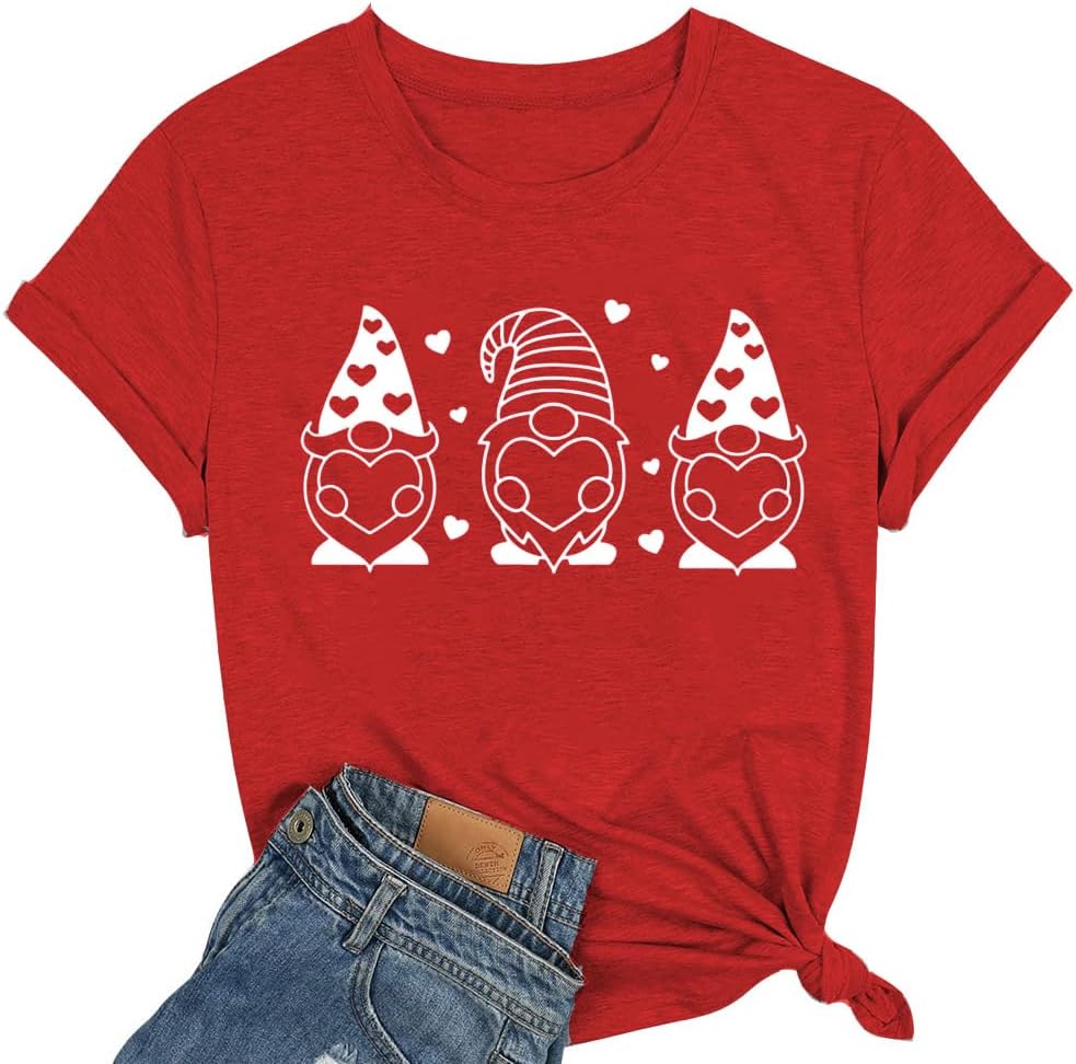 Dog Lovers Shirt for Women Cute Dog Paw Heart Graphic Shirt Dog Mom Valentine's Mother's Day Tops Spring Tee