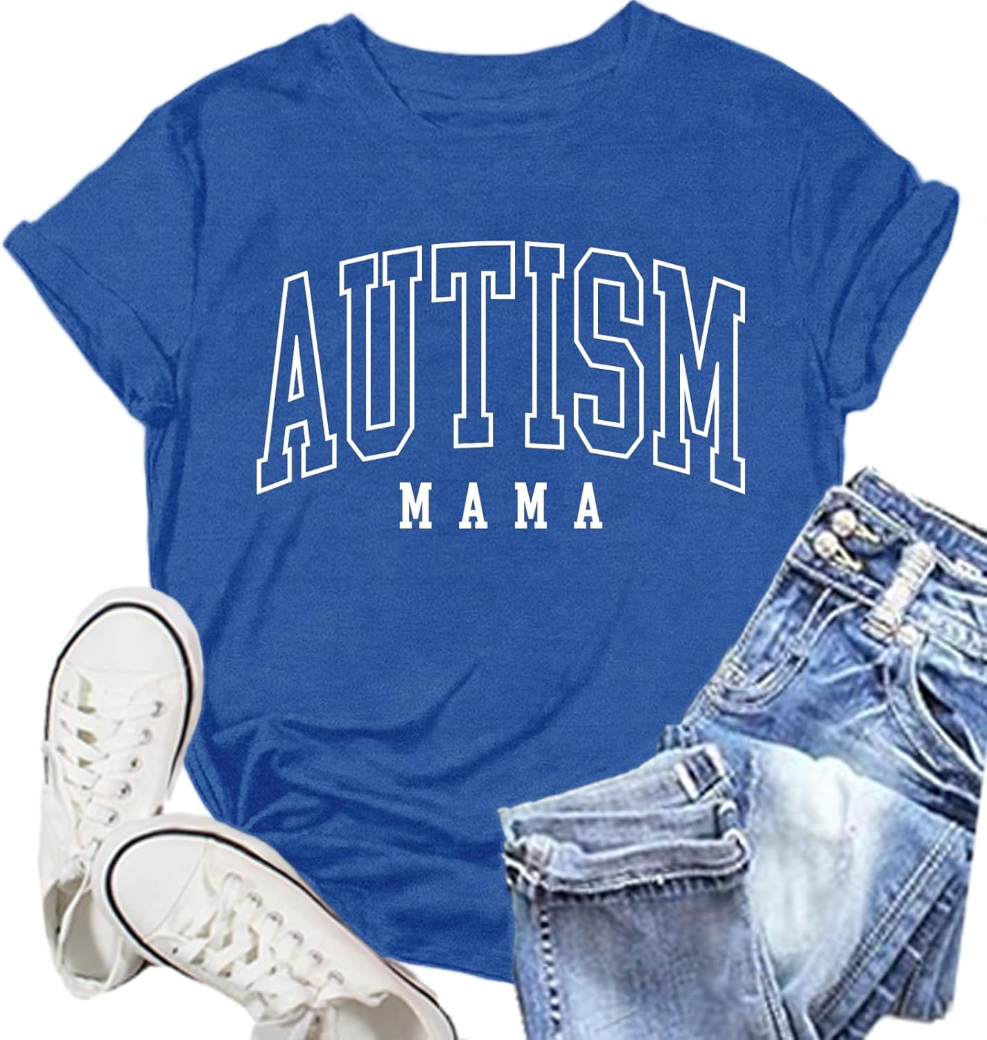 NEWKA Autism Awareness Shirt for Women: Autism Puzzle Piece Tshirt Autism Advocate Tee Shirts