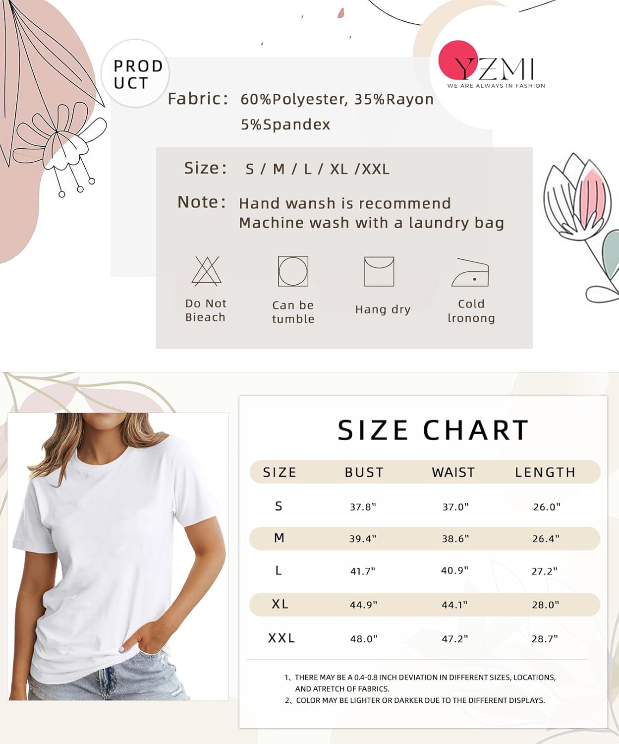 YZMI Autism Awareness Shirt Womens Autism Acceptance Month Grahic Short Sleeve Tee Tops