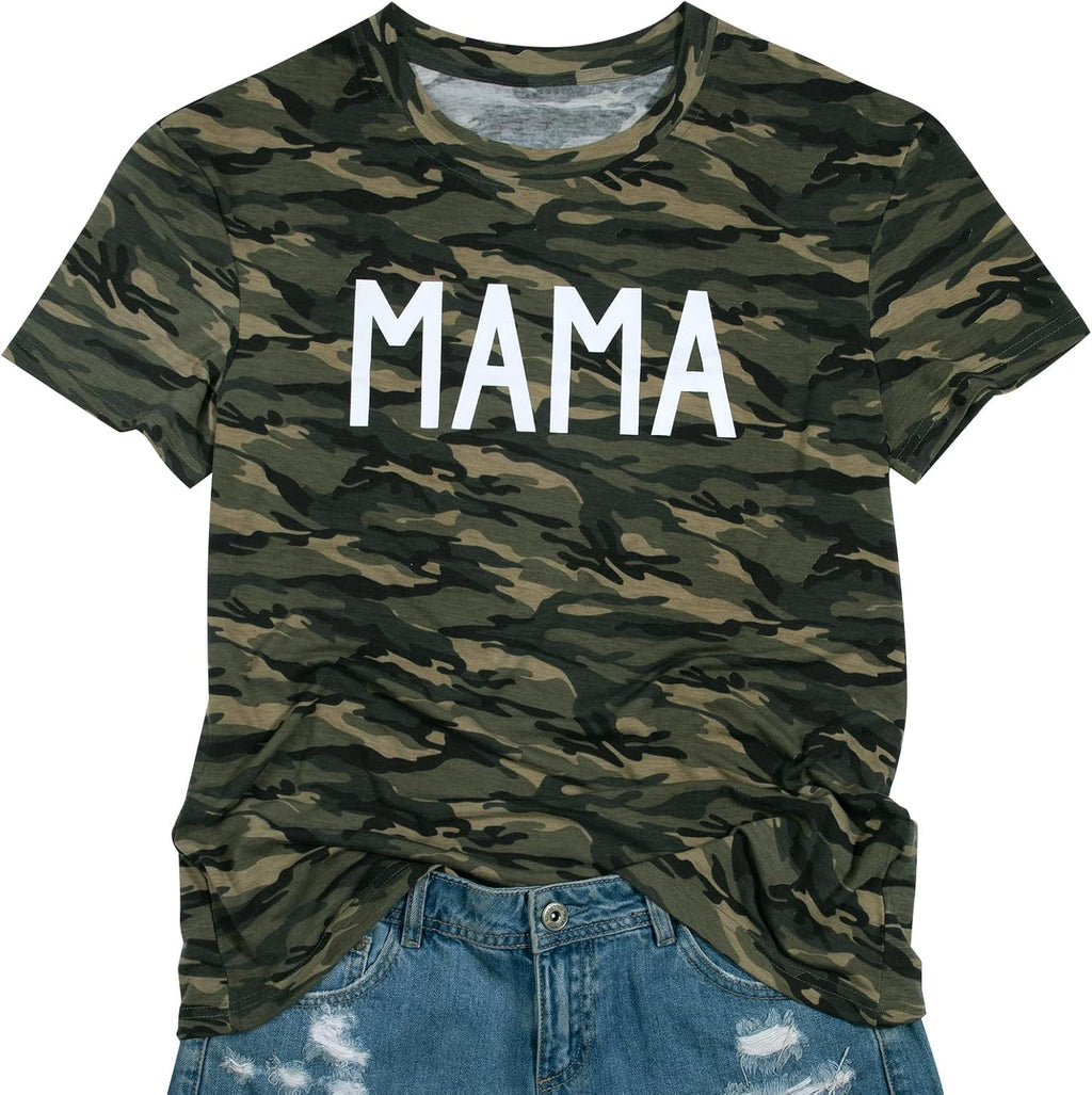 Mom and Son Matching Outfits Mama and Mama's Litter Man Print Shirts Cute Mom and Son Mothers Gifts