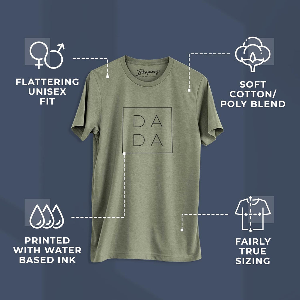 Inkopious DADA T-Shirt - First Time Father's Day Present -