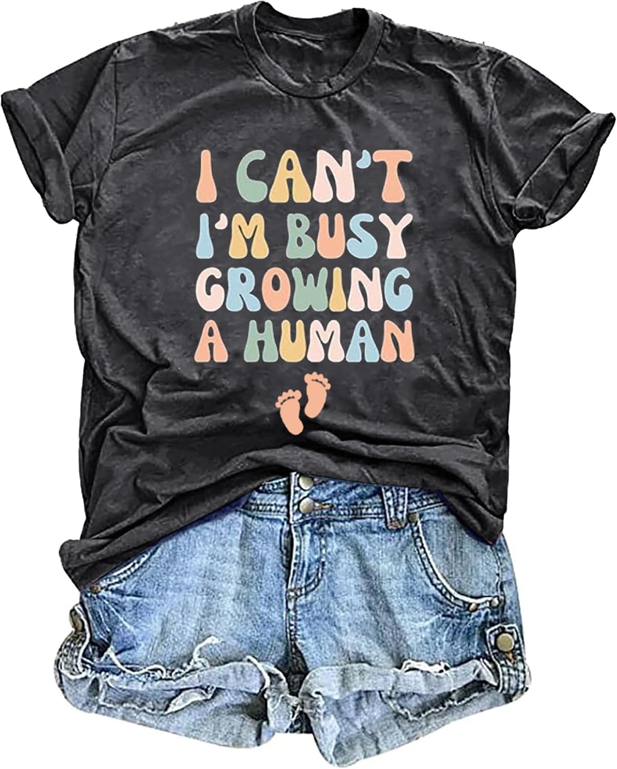 Mama Shirt Women Funny Letters Print Mother's Day Graphic Tees in My Mama Era Shirt Mom Life Casual T-Shirt Tops