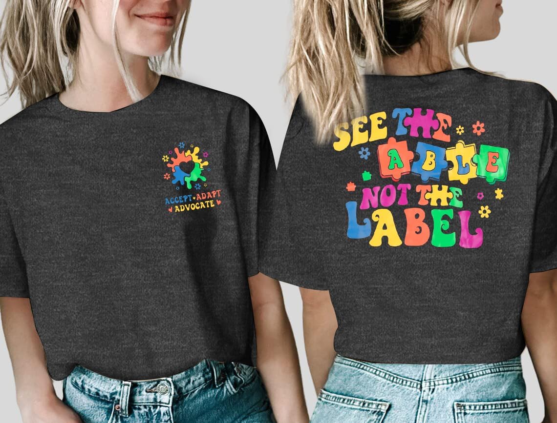 Autism Awareness Shirt Women: Mental Health Awareness Shirts Autism Shirt Special Education Teacher Gifts Tee Tops