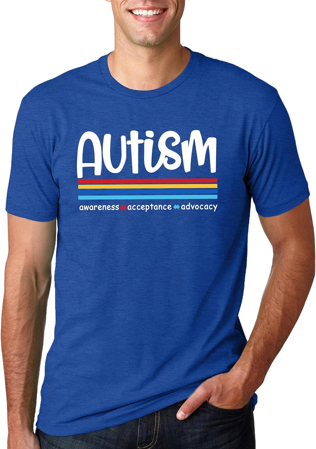 PICKID Autism Awareness Shirt Men Autism T Shirt Autism Acceptance Shirt Be Kind Inspirational Tee Autism Support Tops