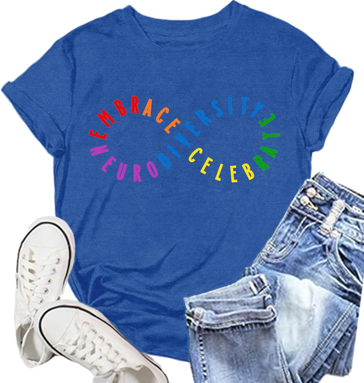 NEWKA Autism Awareness Shirt for Women: Autism Puzzle Piece Tshirt Autism Advocate Tee Shirts