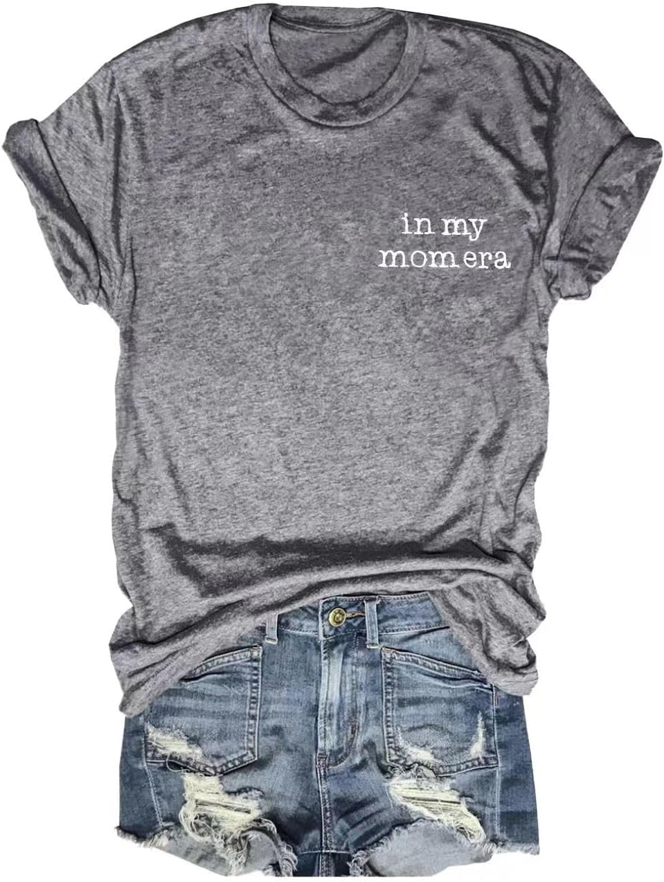 T-Shirt for Mama Women's Mom Life Graphic Tees Casual Cute Mother's Day Tops for Mommy