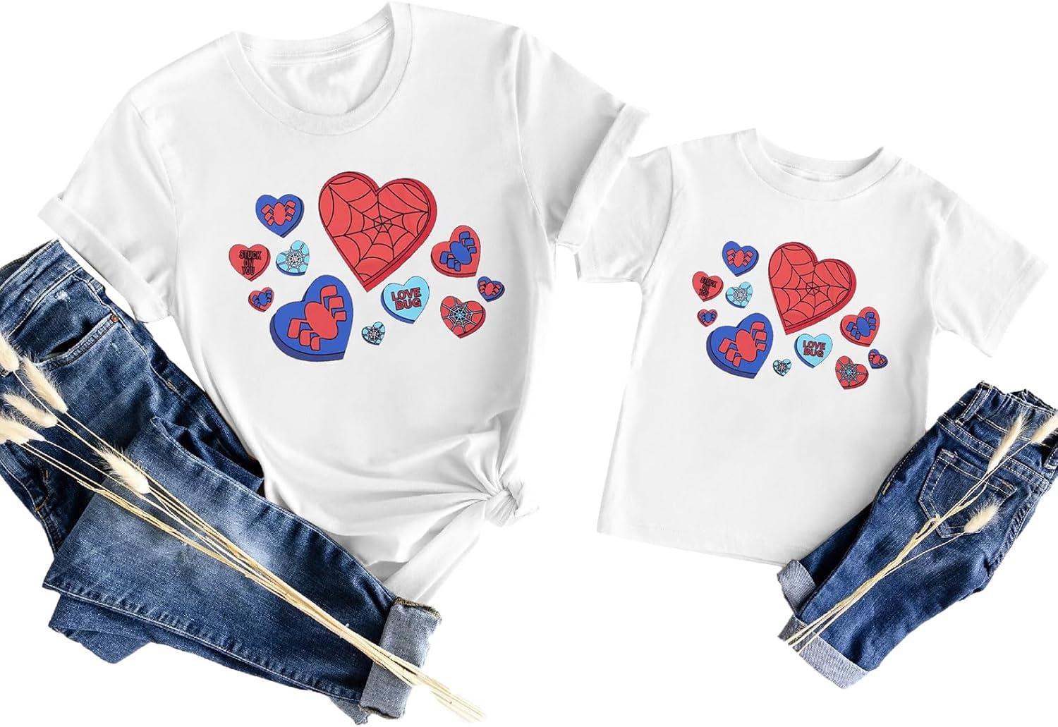 Mom and Son Matching Outfits Mama and Mama's Litter Man Print Shirts Cute Mom and Son Mothers Gifts