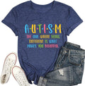 Autism Aawareness Shirt Women Autism Mama Tee Be Kind Autism Shirt Special Education Mental Graphic Top