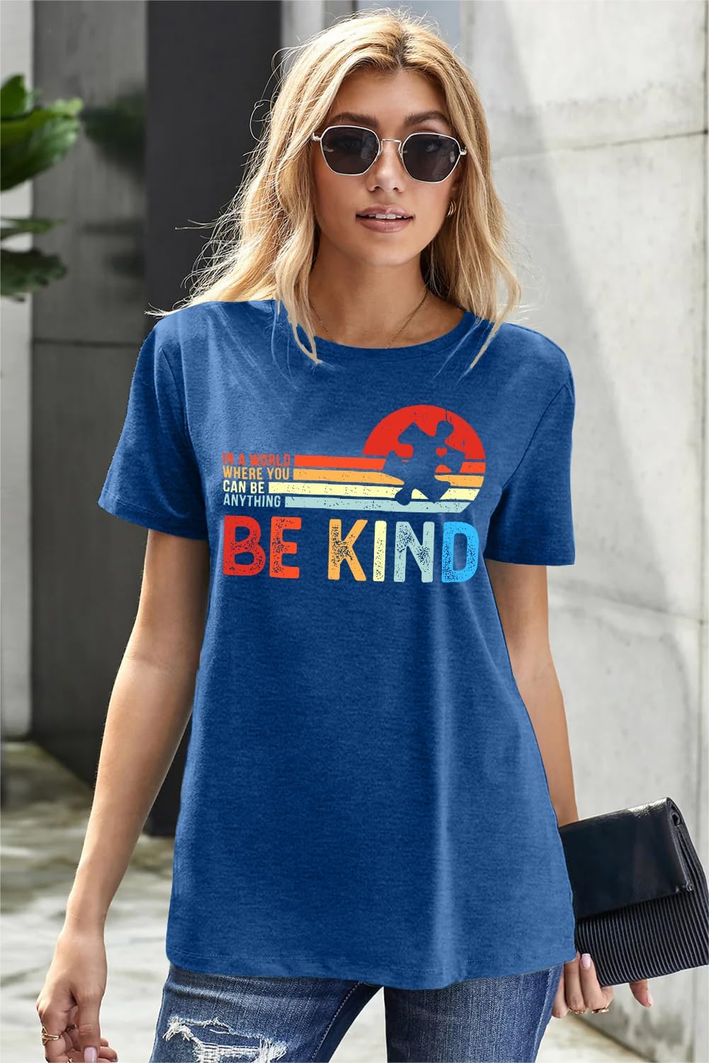 Autism Awareness Shirt Women : Be Kind Autism T Shirts Puzzle Graphic Autistic Support Tee Autism Acceptance Tops