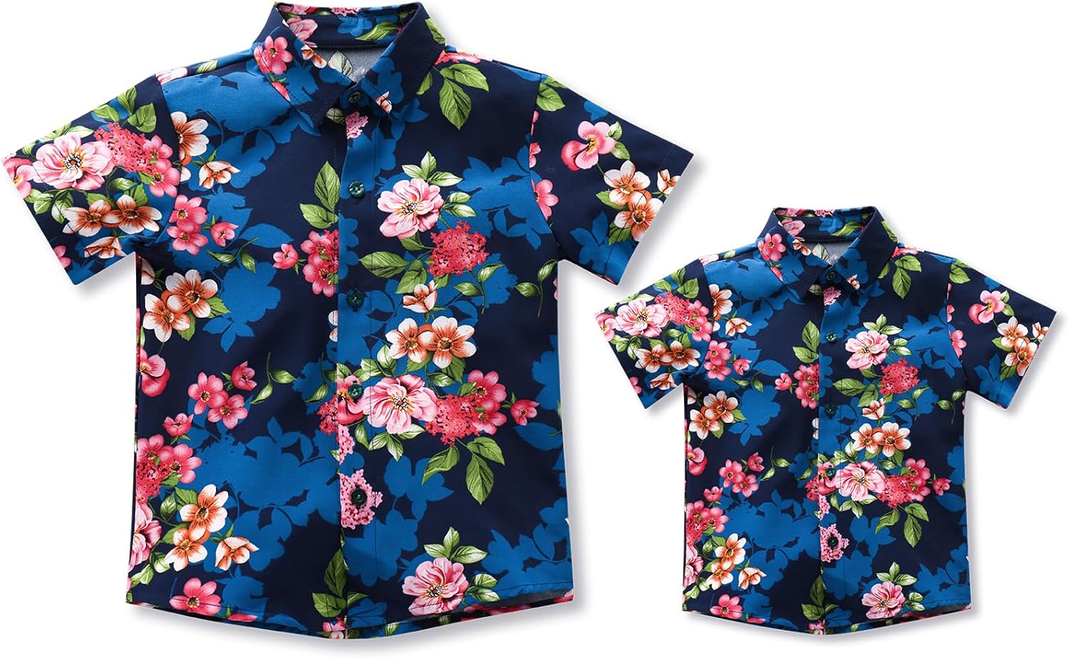 Daddy and Me Matching Outfits Hawaiian Father and Son Matching Shirts for Family Photoshoot Summer Men Boys Father's Day Tops