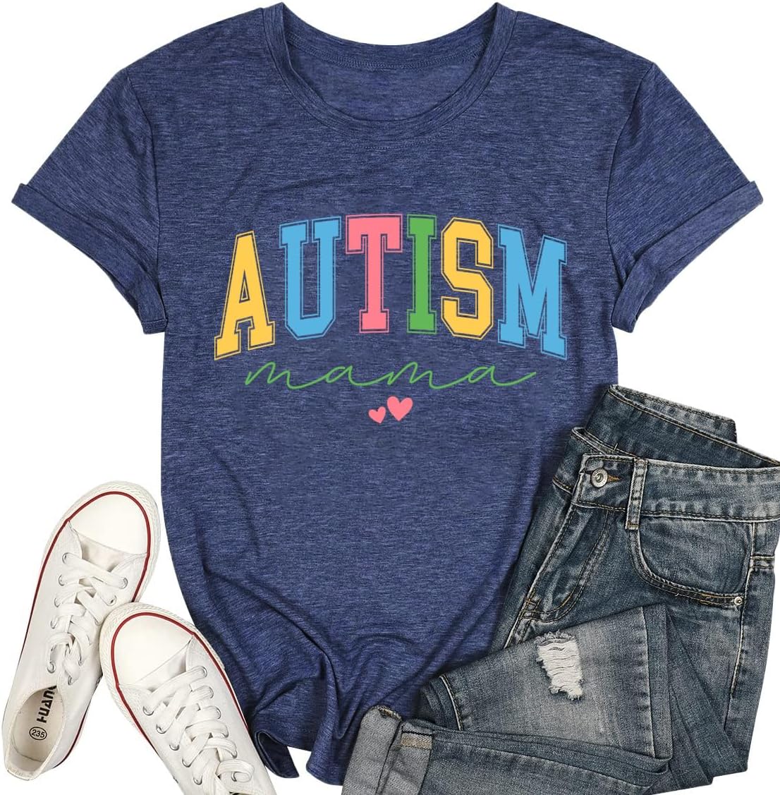 Autism Aawareness Shirt Women Autism Mama Tee Be Kind Autism Shirt Special Education Mental Graphic Top
