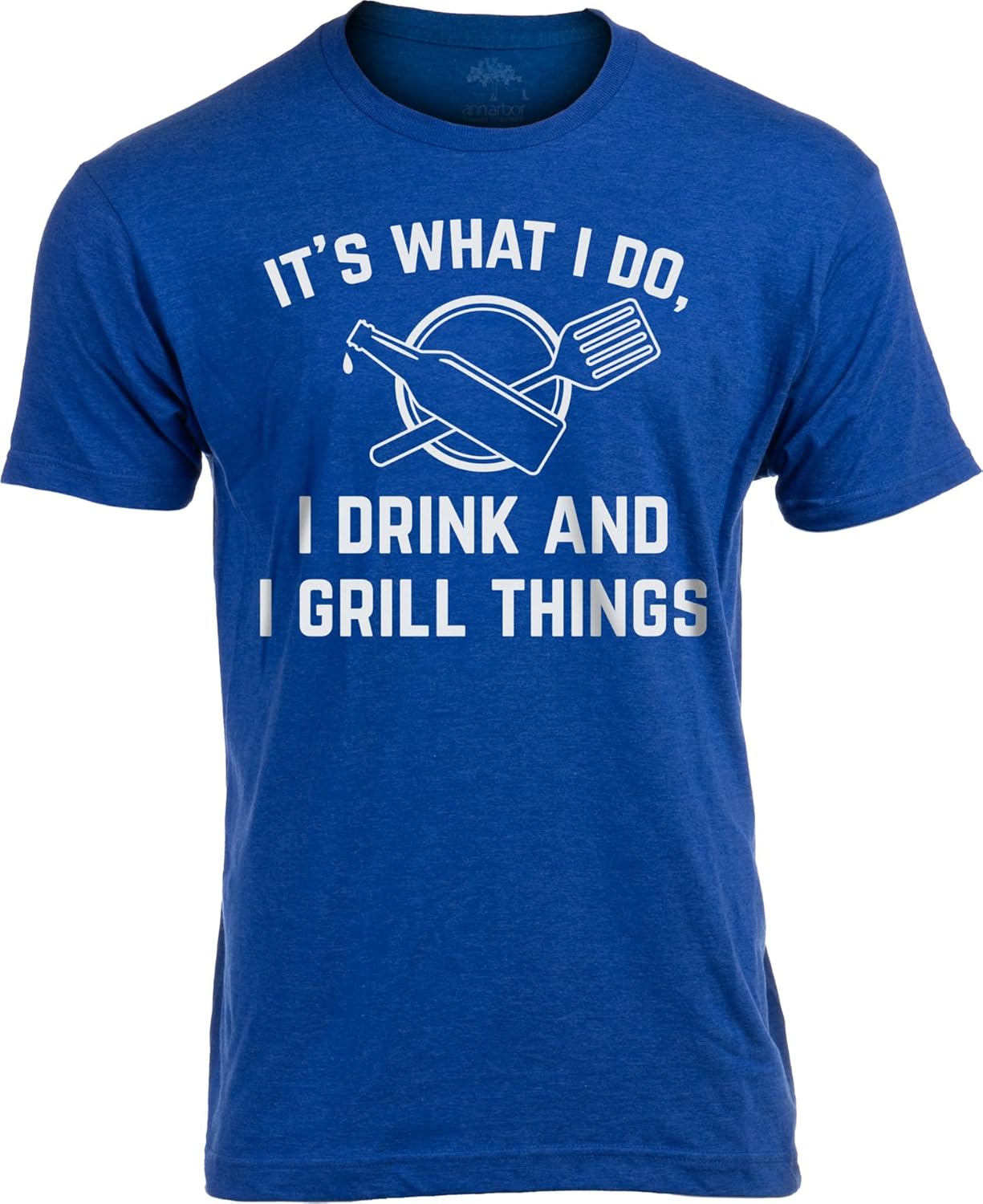 The Grillfather | Funny Dad Grandpa Grilling BBQ Meat Humor T-Shirt Joke for Men