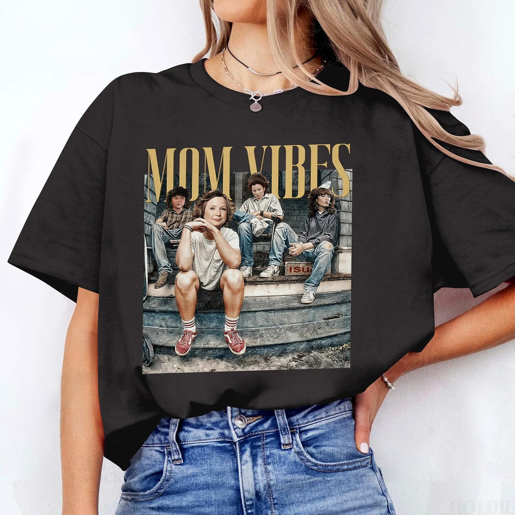 Mom Vibes Tshirt - Retro Mom Shirt - Mother's Day Shirts for Mom - Mama Vibes Tees - Gift for Mom