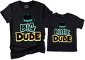 NACRE APPAREL Big Dude Little Dude Matching Dad and Me Best Friend Father's Day Father and Son