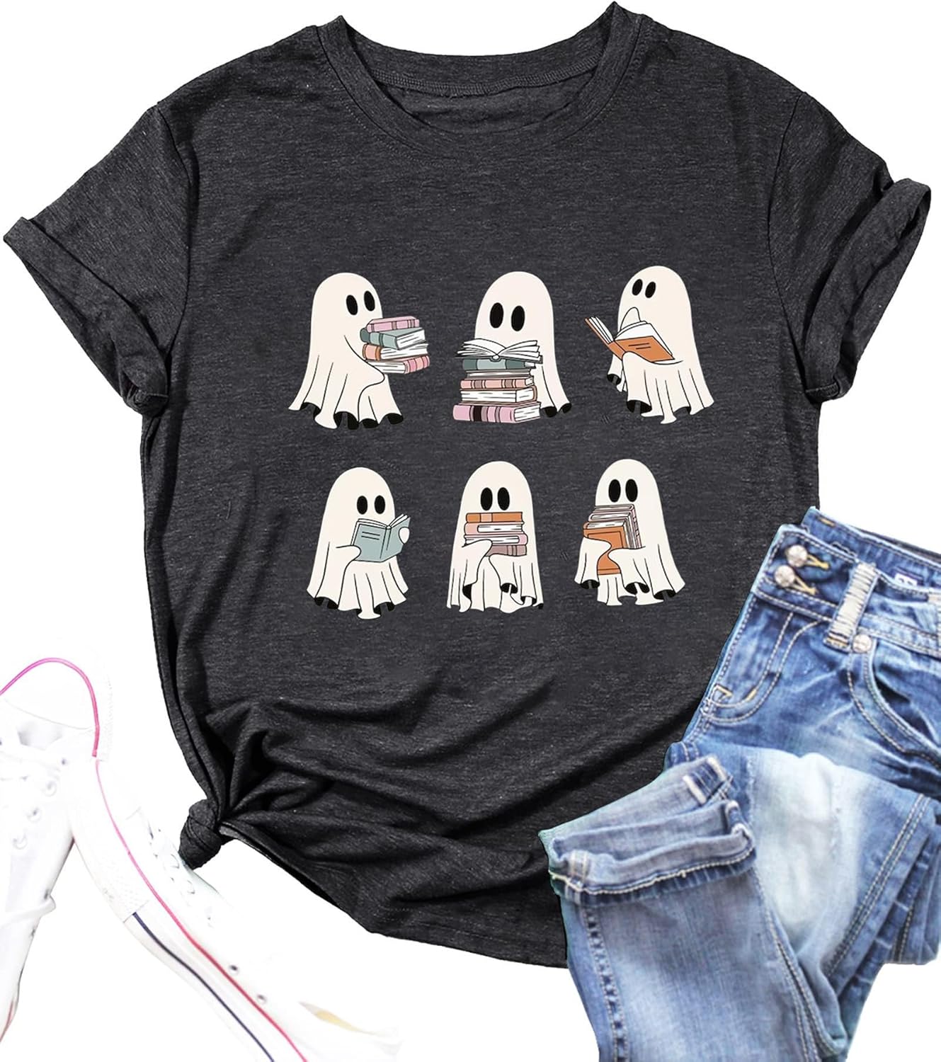 Teacher Shirt ABC Alphabet Elemeno Women Letter Print Graphic Tee Tops Teachers Gift Student T-Shirt Blouse