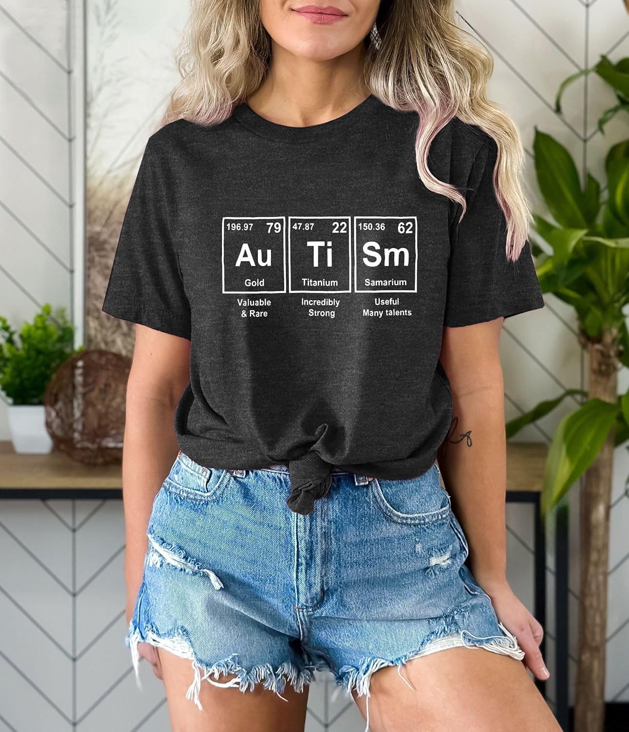 Autism Awareness Shirt Women: Inspirational Tshirts Special Educational T-Shirt Mental Health Tee Autistic Funny Graphic Tops