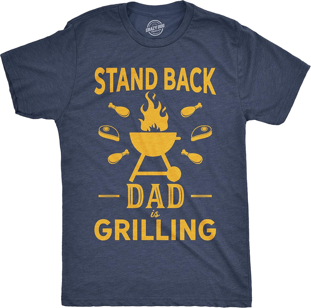 Crazy Dog Dad Fishing Shirts Funny Father's Day Reel Cool Dad Papa Grandpa Tees