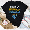 This Is My Hanukkah Pajamakah Chanukah Pajama T Shirt, Funny Hanukkah Shirts, Chanukah Gifts