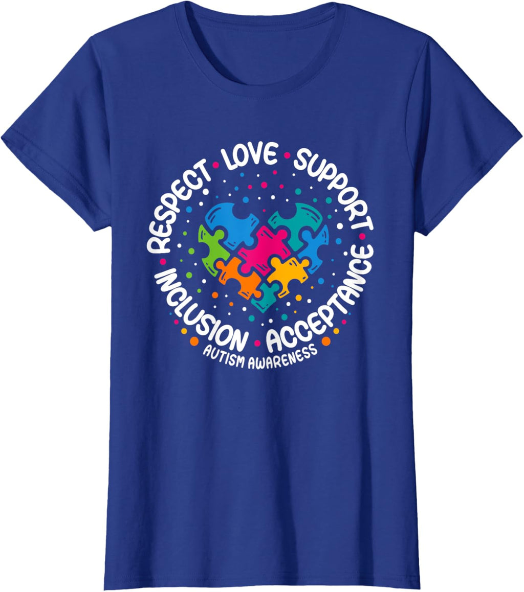 Autism Awareness Respect Love Support Blue Autism