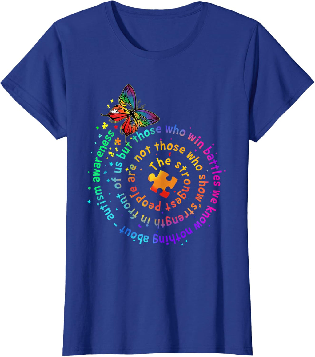The Strongest People Butterfly Autism Awareness