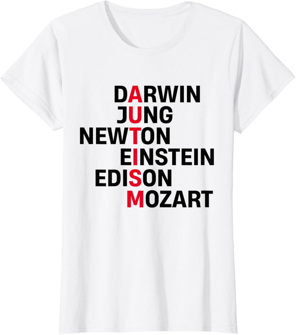 Darwin Jung Newton Einstein Edison Mozart Autism Awareness