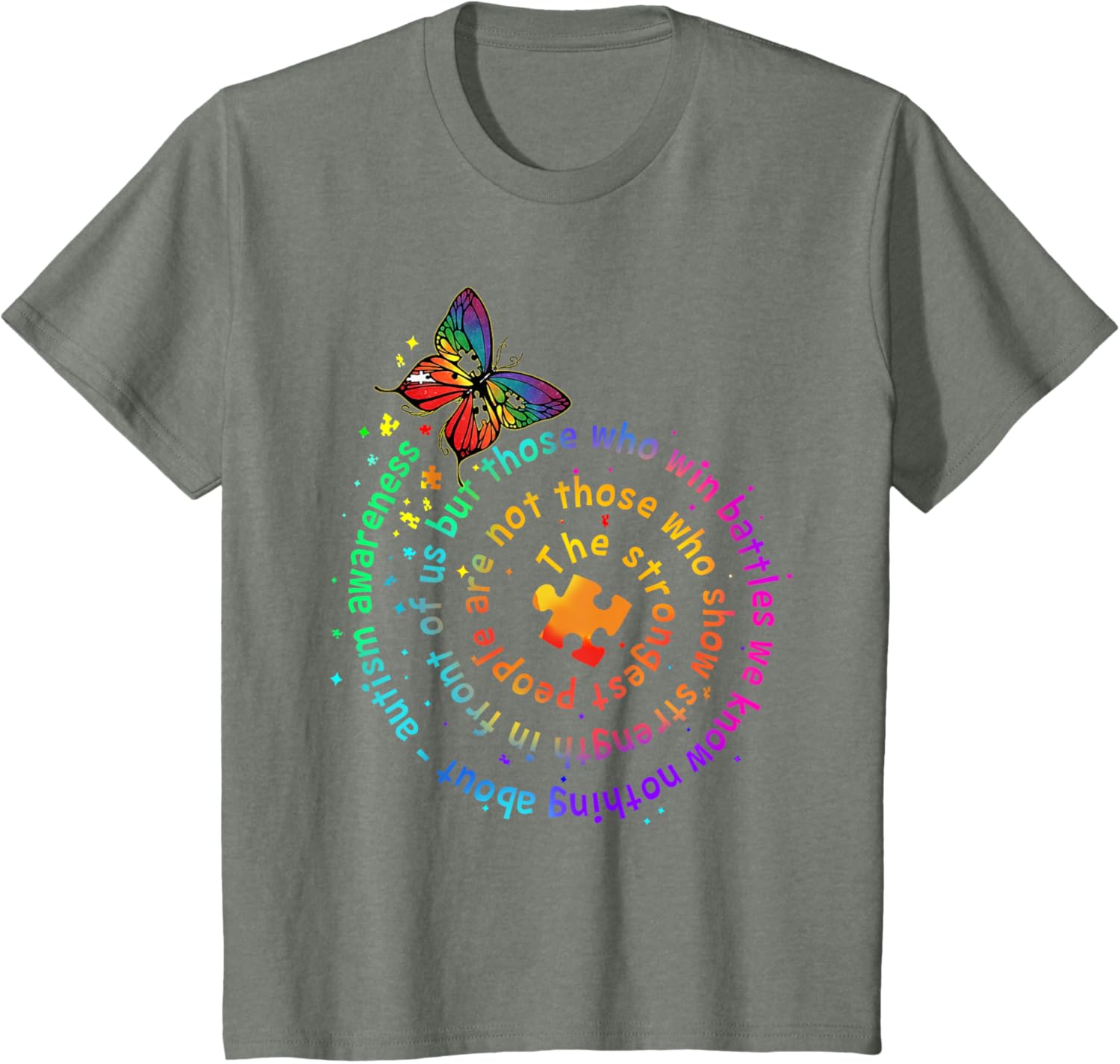 The Strongest People Butterfly Autism Awareness