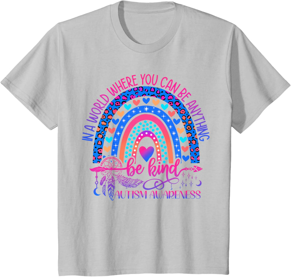 Autism Awareness Be Kind Leopard Rainbow Choose Kindness