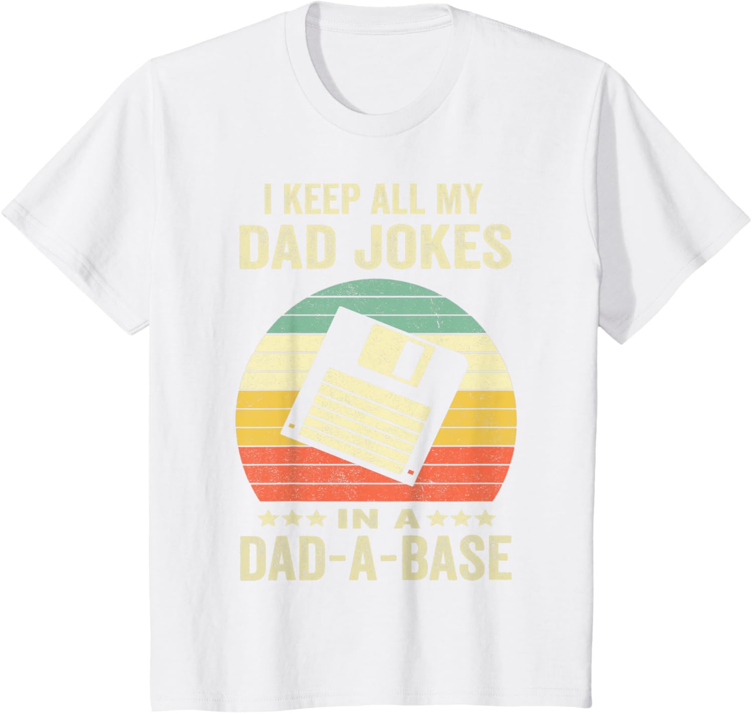 Mens Funny dad jokes in dad-a-base vintage for father's day