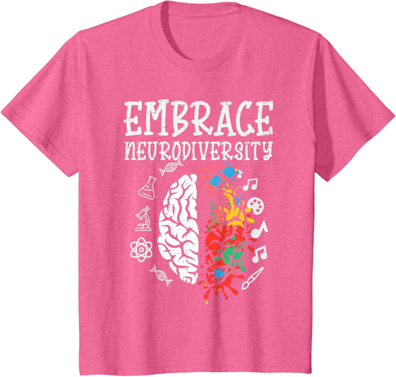 Embrace Neurodiversity Autism Awareness ASD Men Women Kids