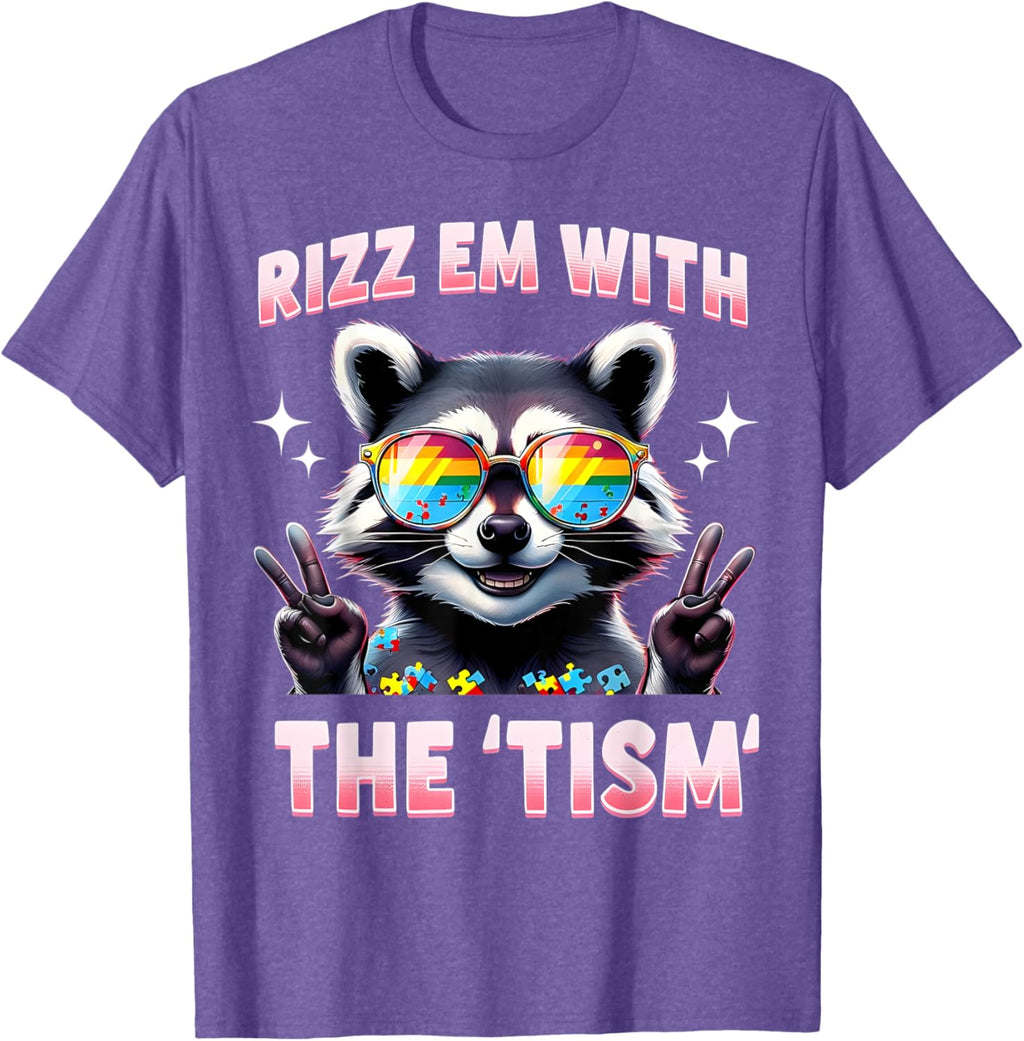 Autism Funny Rizz Em With The Tism Meme Autistic Racoon