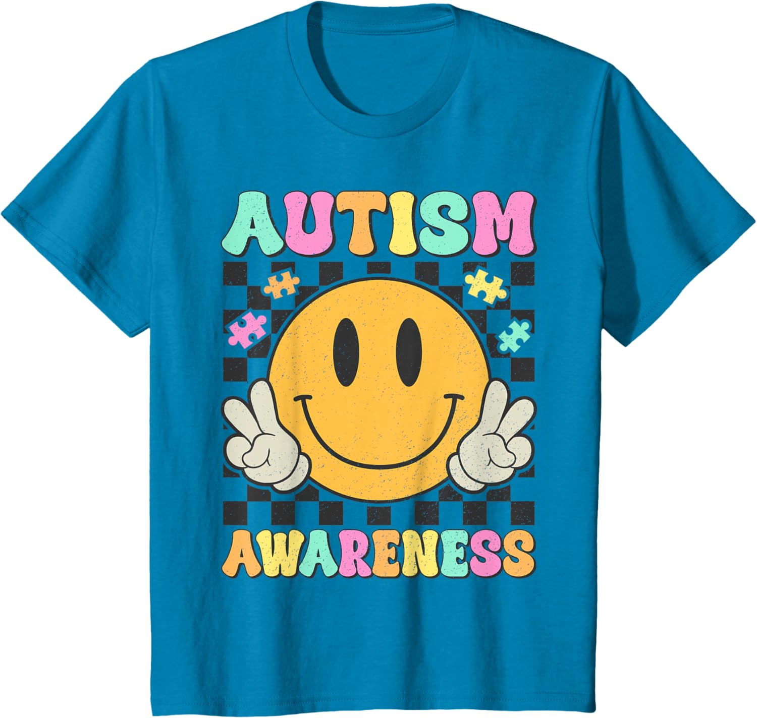Autism Awareness Kids Men Women Smile Face Autistic Autism
