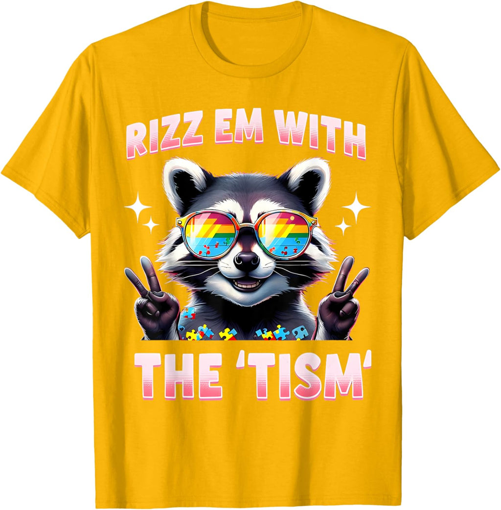 Autism Funny Rizz Em With The Tism Meme Autistic Racoon