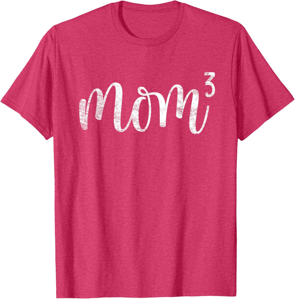 Mom3 Mom Cubed Mother of Three Mama of 3 Gifts Mothers Day