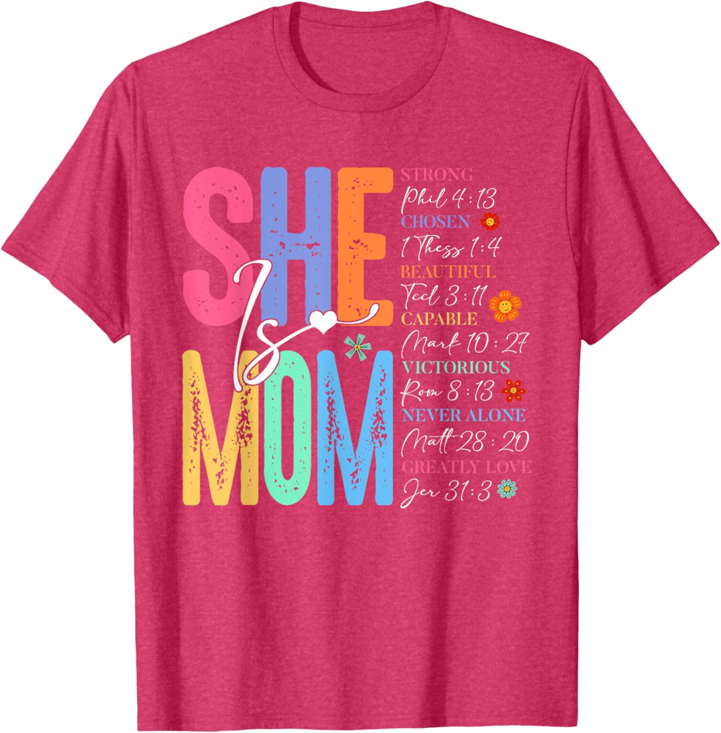 She Is Mom Christian Mother's Day Jesus Mama Religious Women