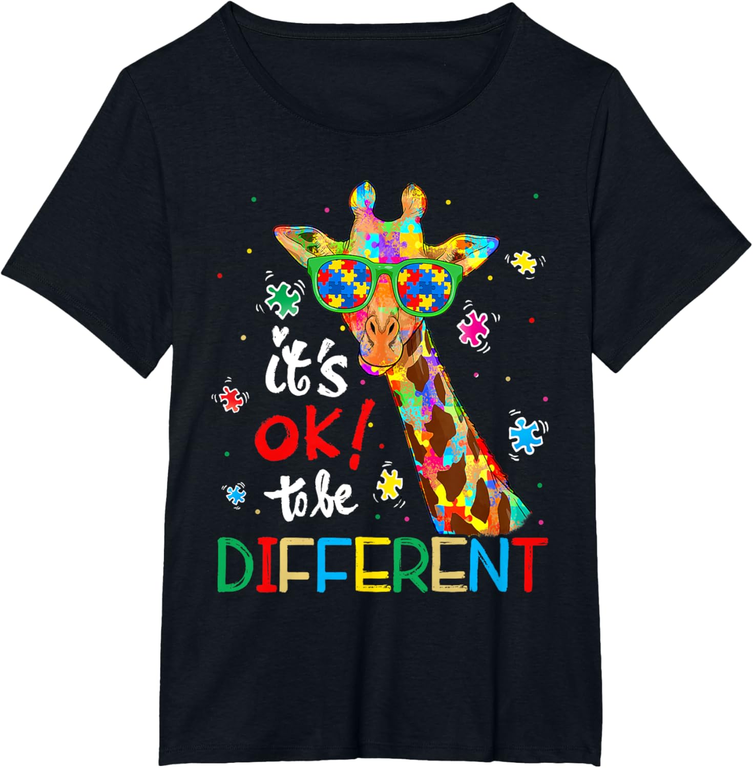 Autism Awareness Acceptance Women Kid Its Ok To Be Different