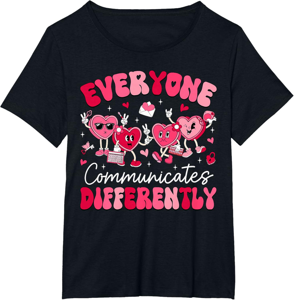 Everyone Communicates Differently Autism Valentines Day