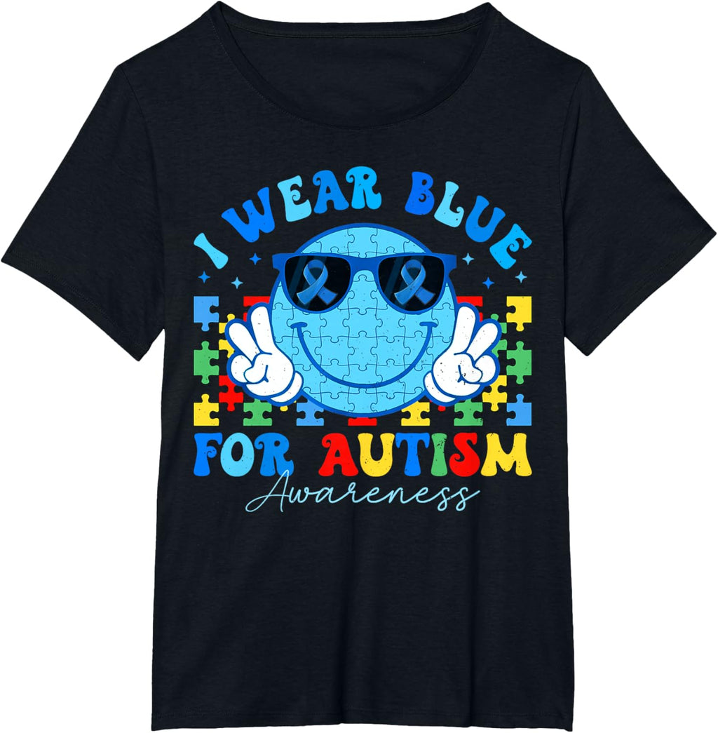I Wear Blue For Autism Awareness Month Teacher Kids Boys