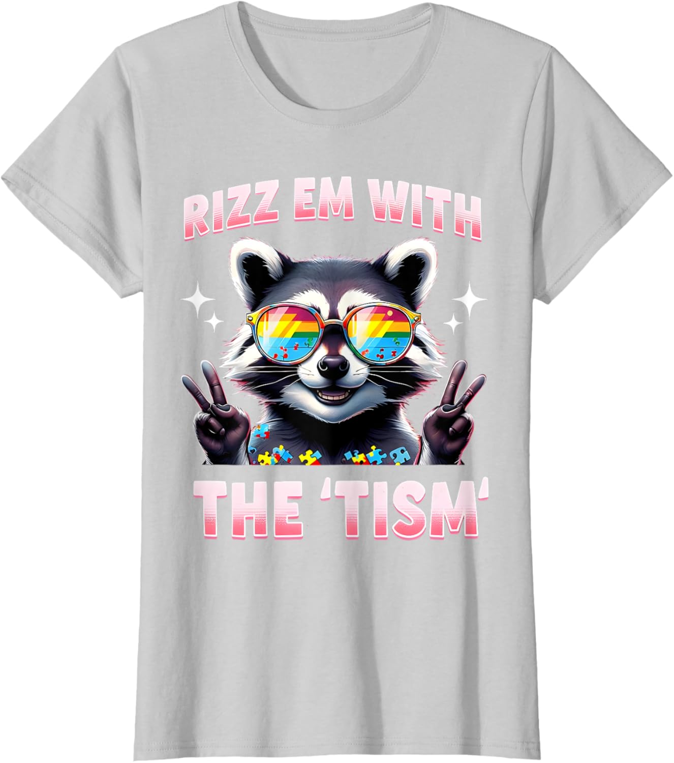 Autism Funny Rizz Em With The Tism Meme Autistic Racoon