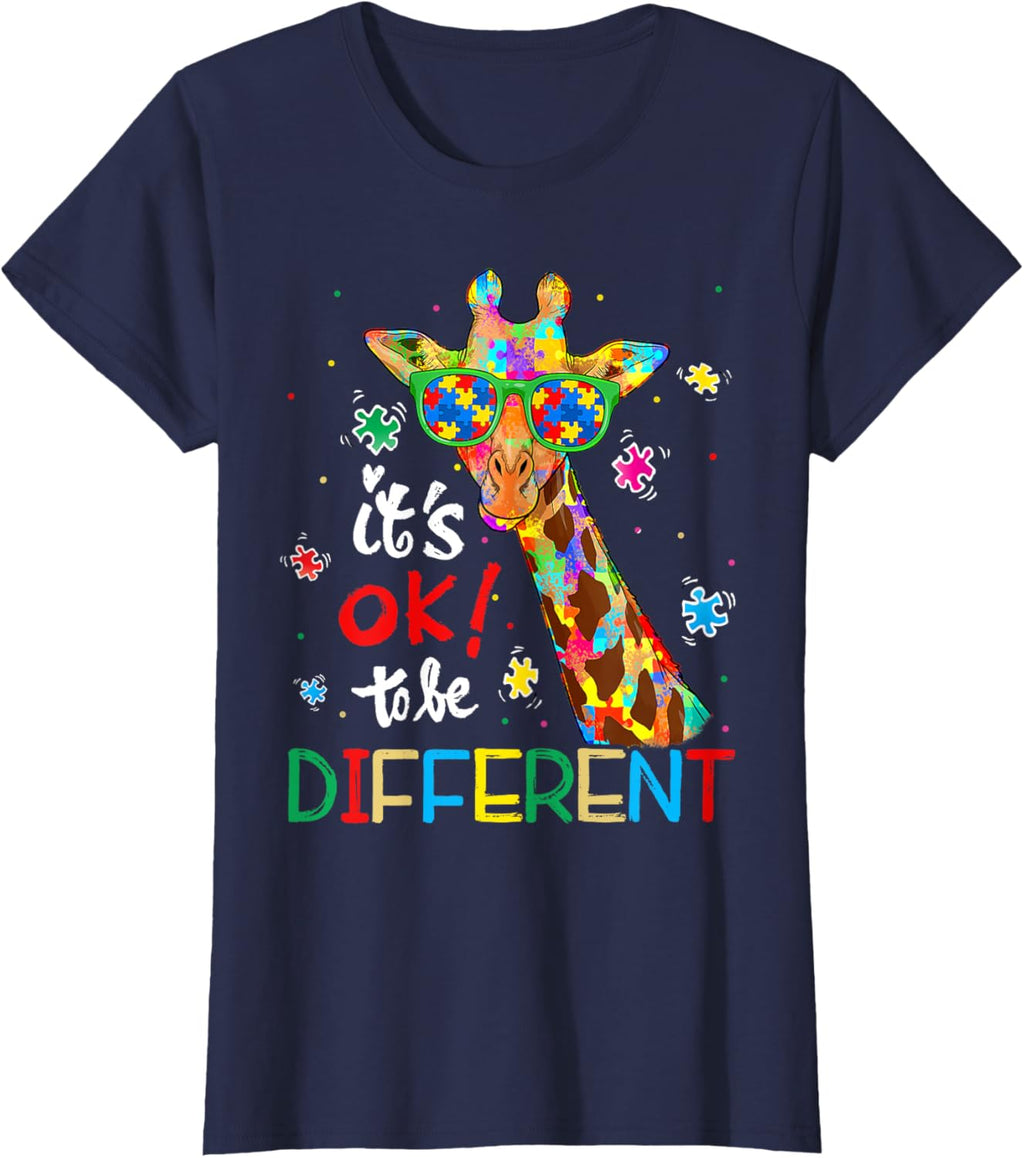 Autism Awareness Acceptance Women Kid Its Ok To Be Different