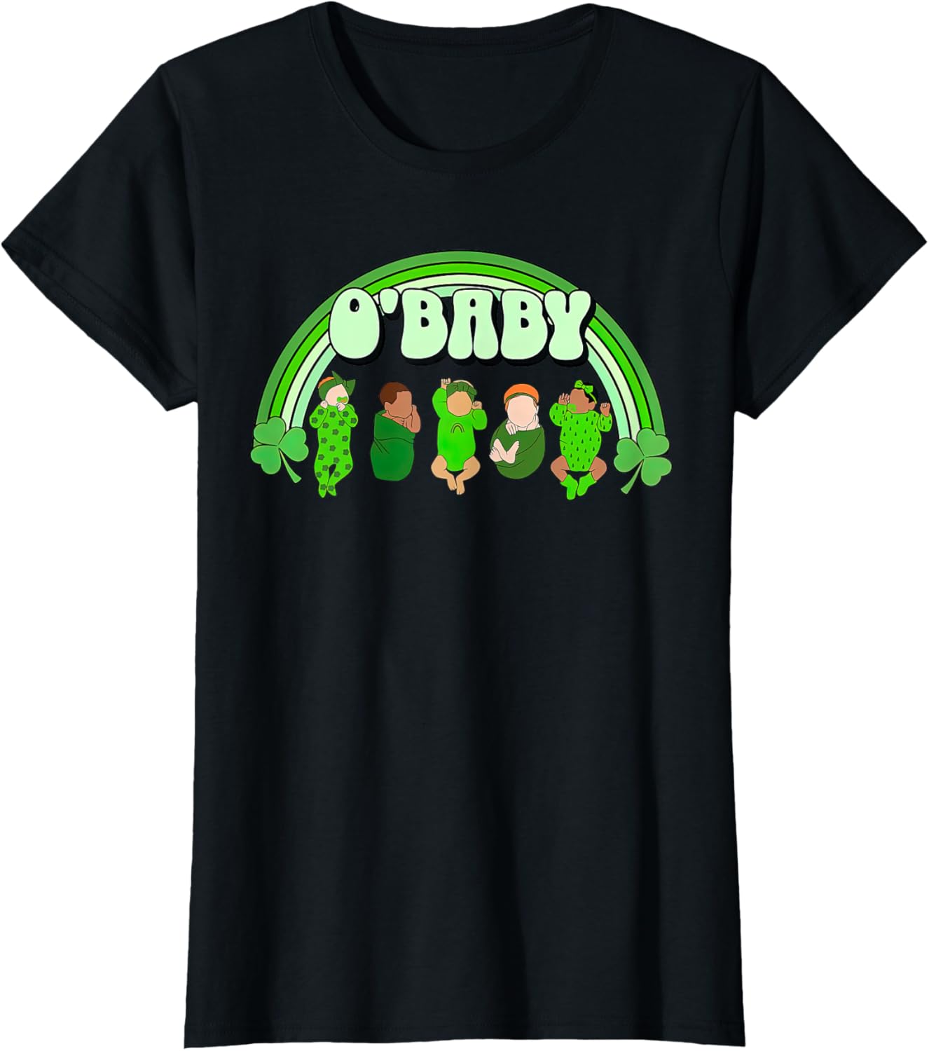 Rainbow Labor And Delivery Nurse Saint Patrick's Day NICU