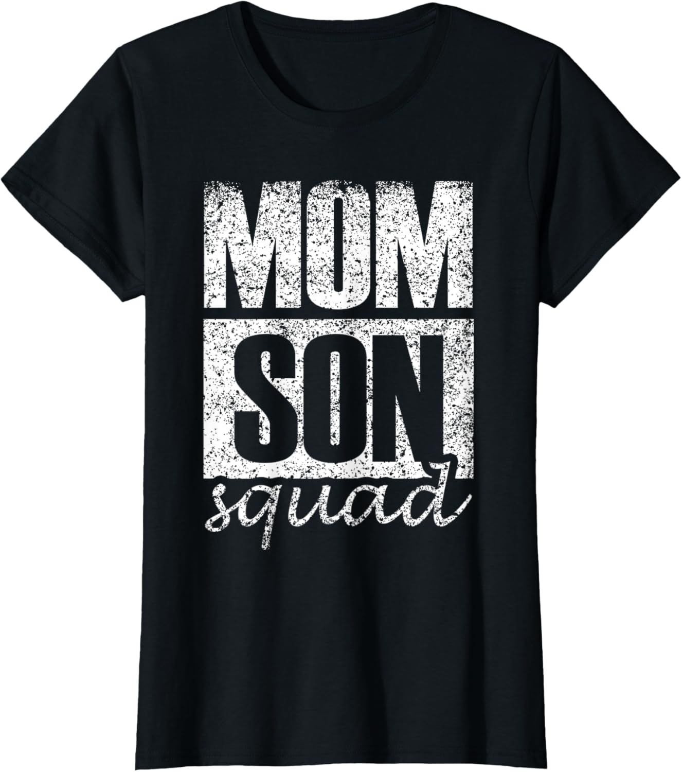 Mama Mom Son Mothers Day Love Mama Mommy Son Squad Mother's Day Matching Mom Sons Mother Son T-Shirt, Small, Black